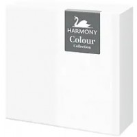 Серветки столові Harmony білі 3-х шарові, 20 шт